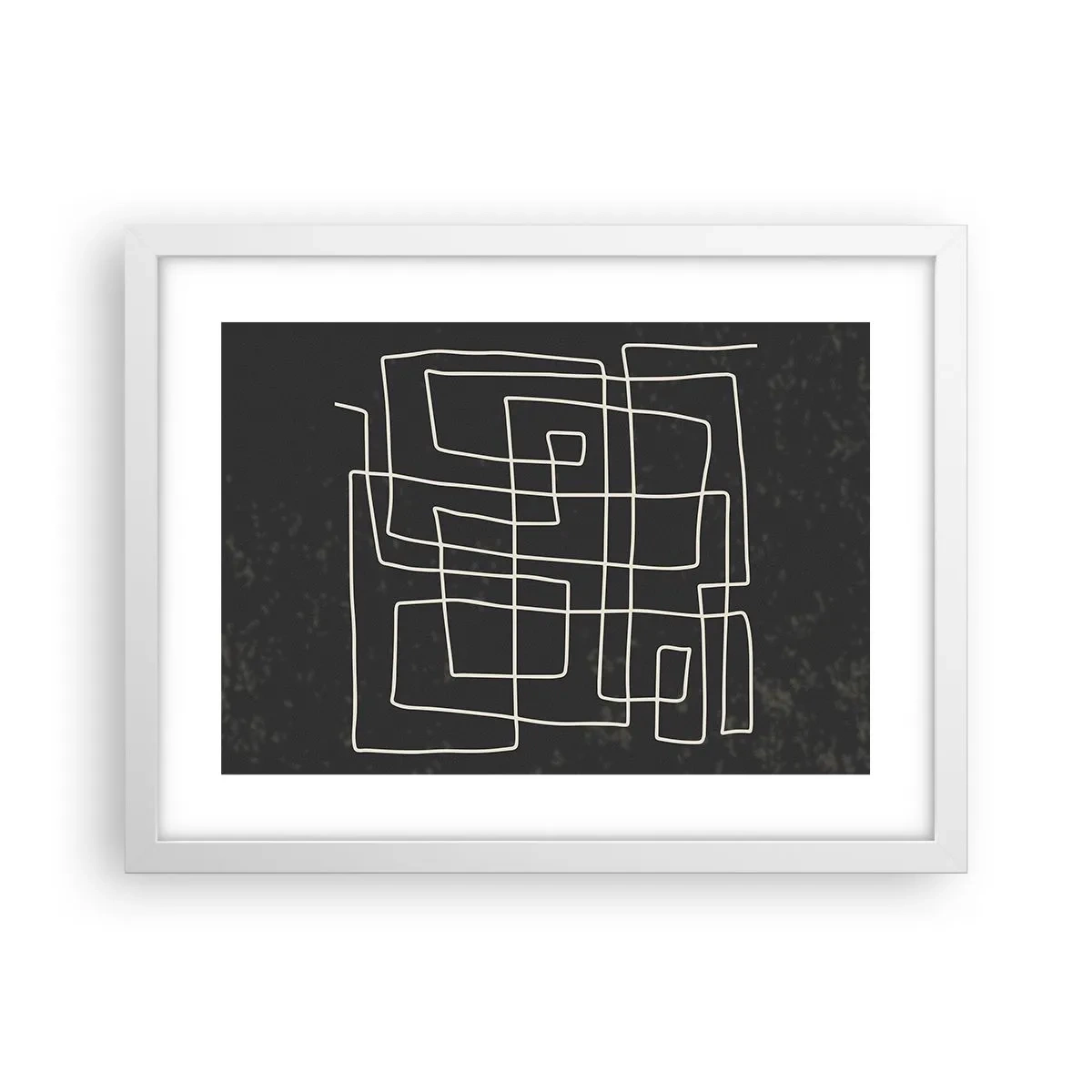 Affiche dans un cadre blanc - Poster - Pas aussi simple - 40x30 cm