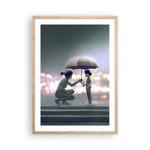 Affiche dans un chêne clair - Poster - Et maintenant, tout va bien - 50x70 cm