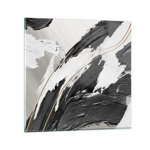 Impression sur verre - Image sur verre - L'abstraction à grande échelle - 70x70 cm