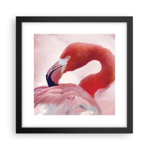 Affiche dans un cadre noir - Poster - Beauté des oiseaux - 30x30 cm