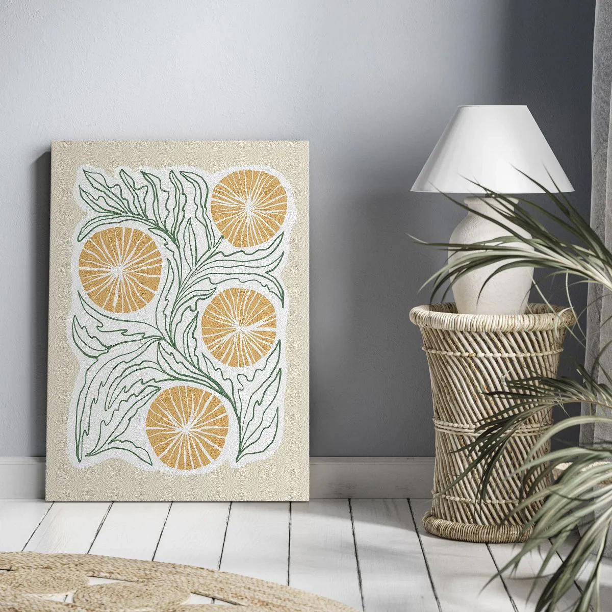 Impression sur toile - Image sur toile - Ethnique avec une pointe d'abstraction - 65x120 cm