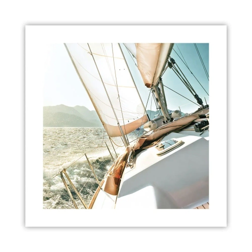 Affiche - Poster - Toutes voiles dehors - 40x40 cm
