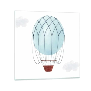 Impression sur verre - Image sur verre - Entièrement dans les nuages - 30x30 cm