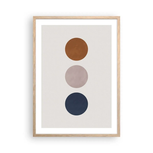 Affiche dans un chêne clair - Poster - Symbole d'excellence - 50x70 cm