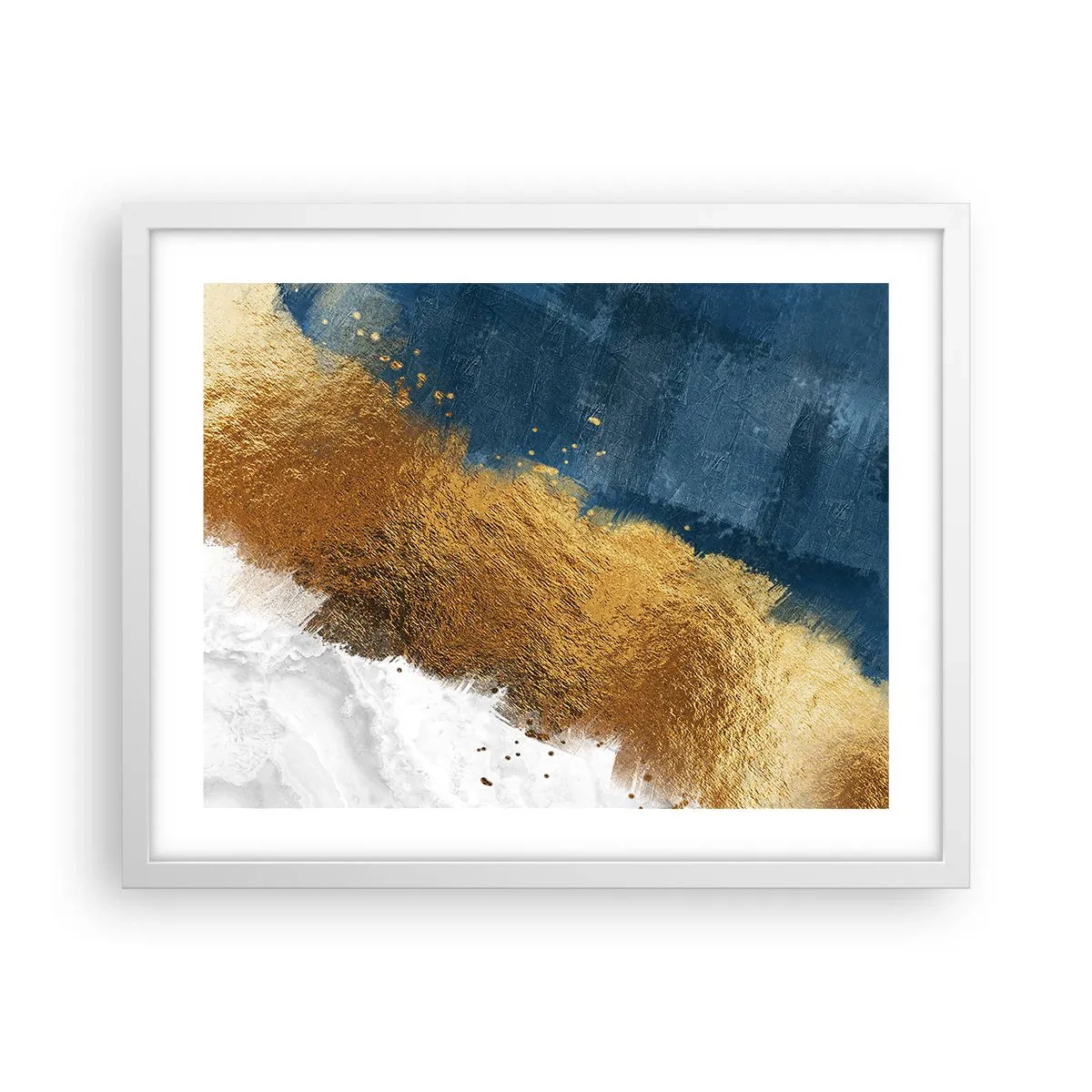 Affiche dans un cadre blanc - Poster - Les couleurs de l’été - 50x40 cm