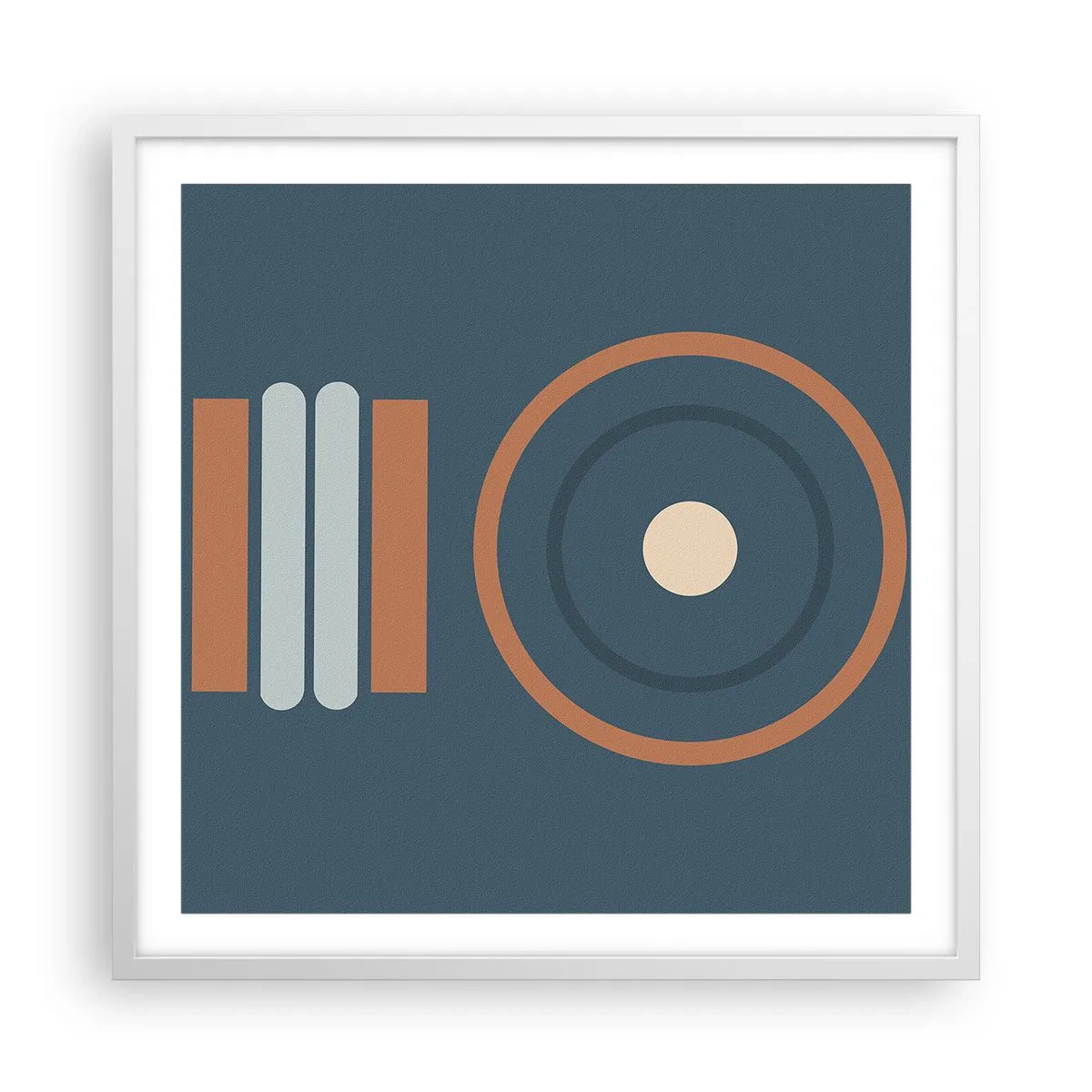 Affiche dans un cadre blanc - Poster - Essence des choses - 60x60 cm