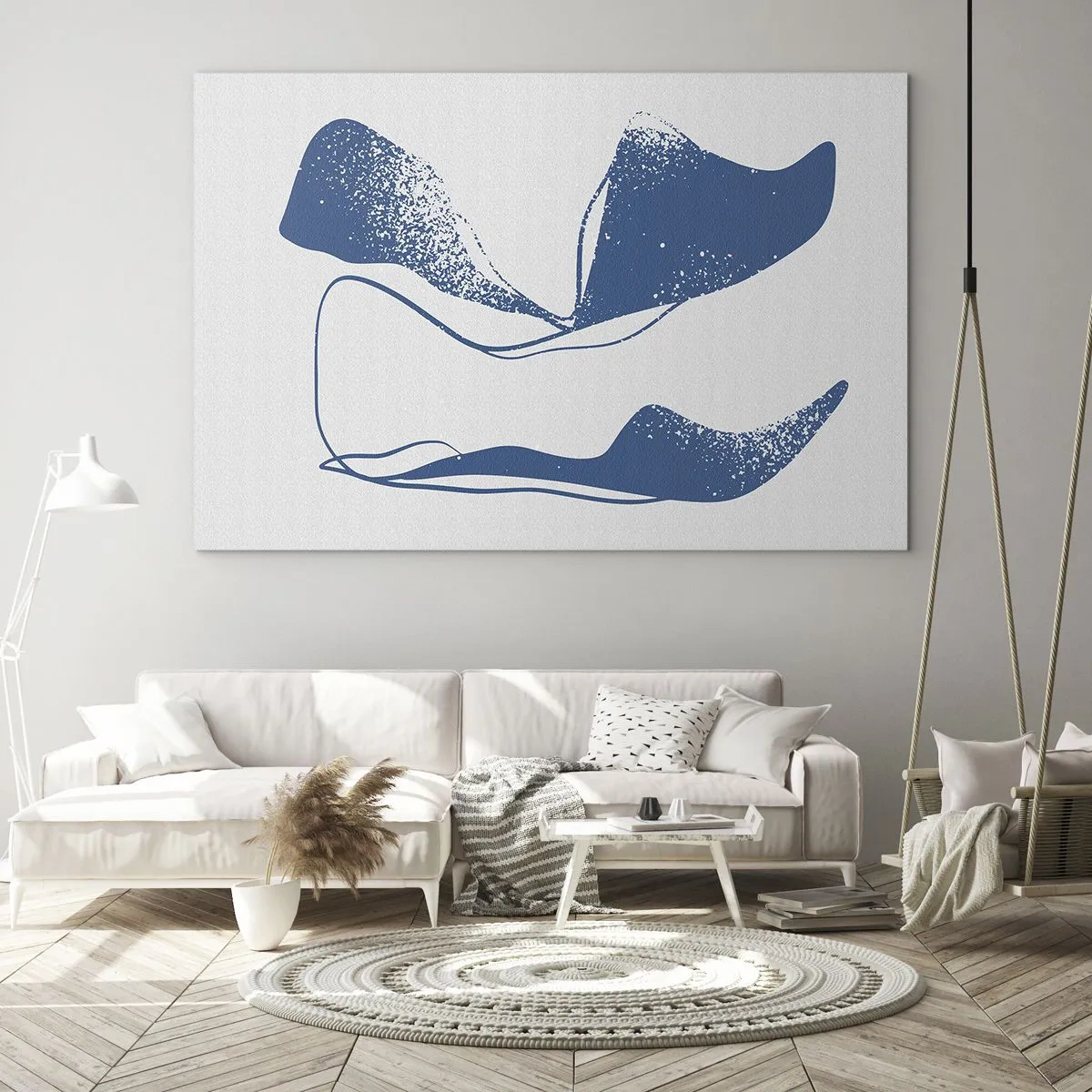 Impression sur verre - Image sur verre - Abstraction ailée - 70x50 cm