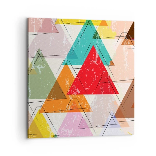 Impression sur toile - Image sur toile - Trois par trois - 60x60 cm