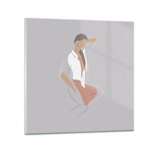 Impression sur verre - Image sur verre - Contour gracieux - 30x30 cm