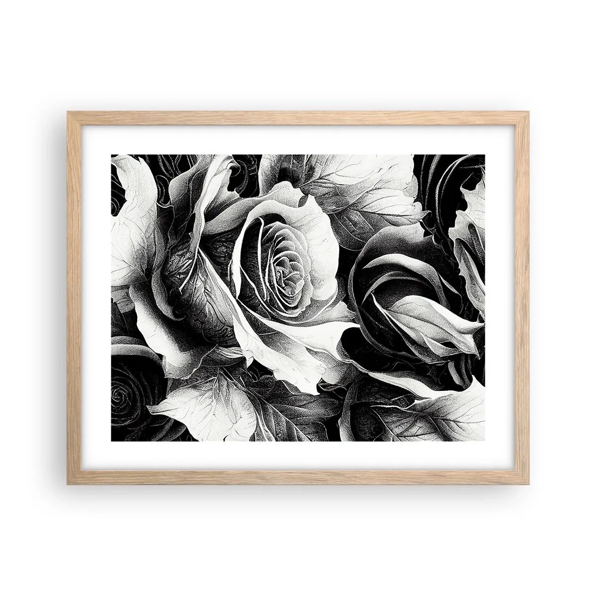 Affiche dans un chêne clair - Poster - Toujours une reine - 50x40 cm