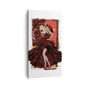 Impression sur toile - Image sur toile - Au rythme du cœur - 55x100 cm