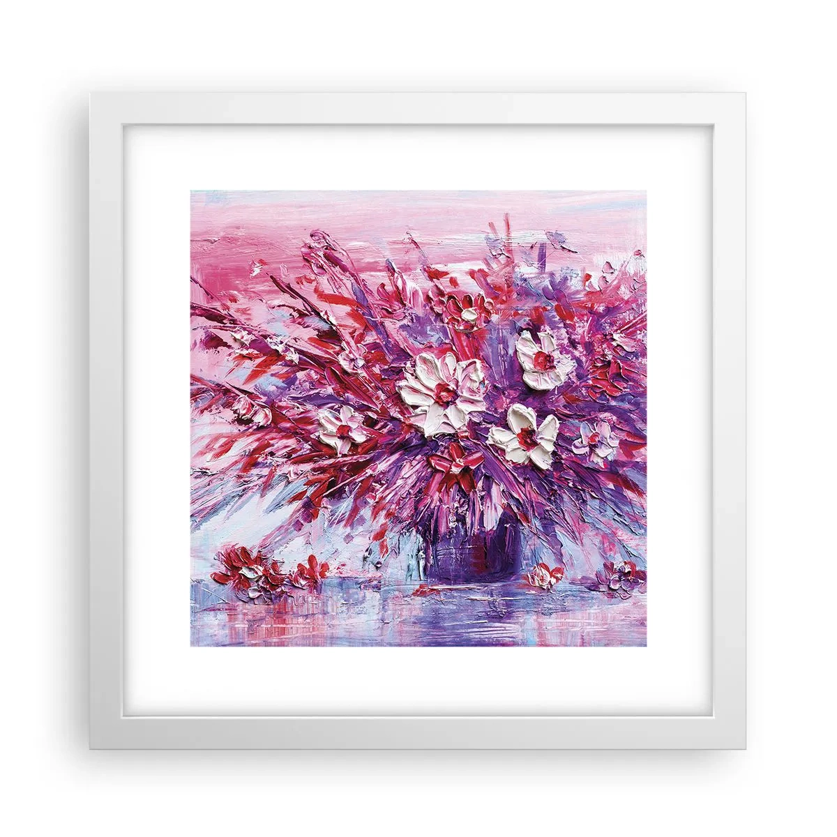 Affiche dans un cadre blanc - Poster - Innocence et passion - 30x30 cm