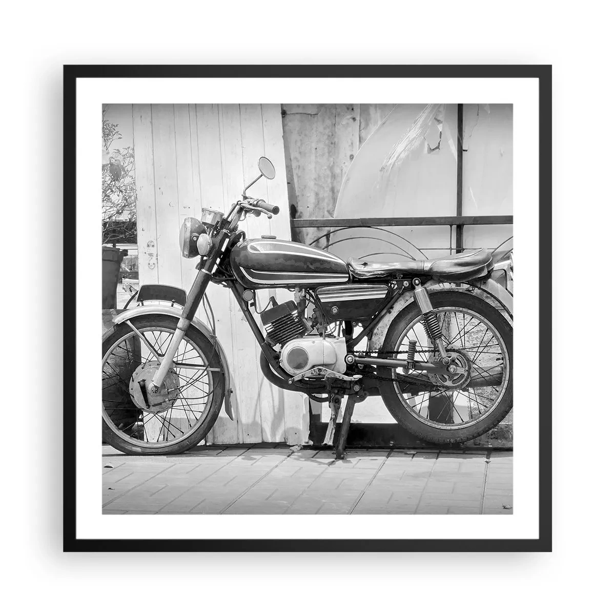 Affiche dans un cadre noir - Poster - Classique au dessus de tout - 60x60 cm