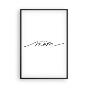 Affiche dans un cadre noir - Poster - Grand chamboulement - 61x91 cm