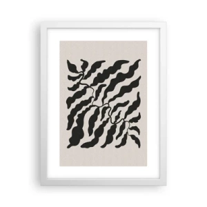 Affiche dans un cadre blanc - Poster - La nature du carré - 30x40 cm