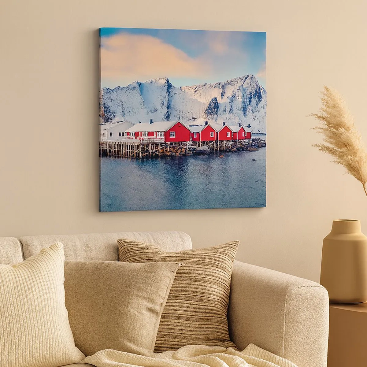 Impression sur toile - Image sur toile - Retraite dans le nord - 30x30 cm