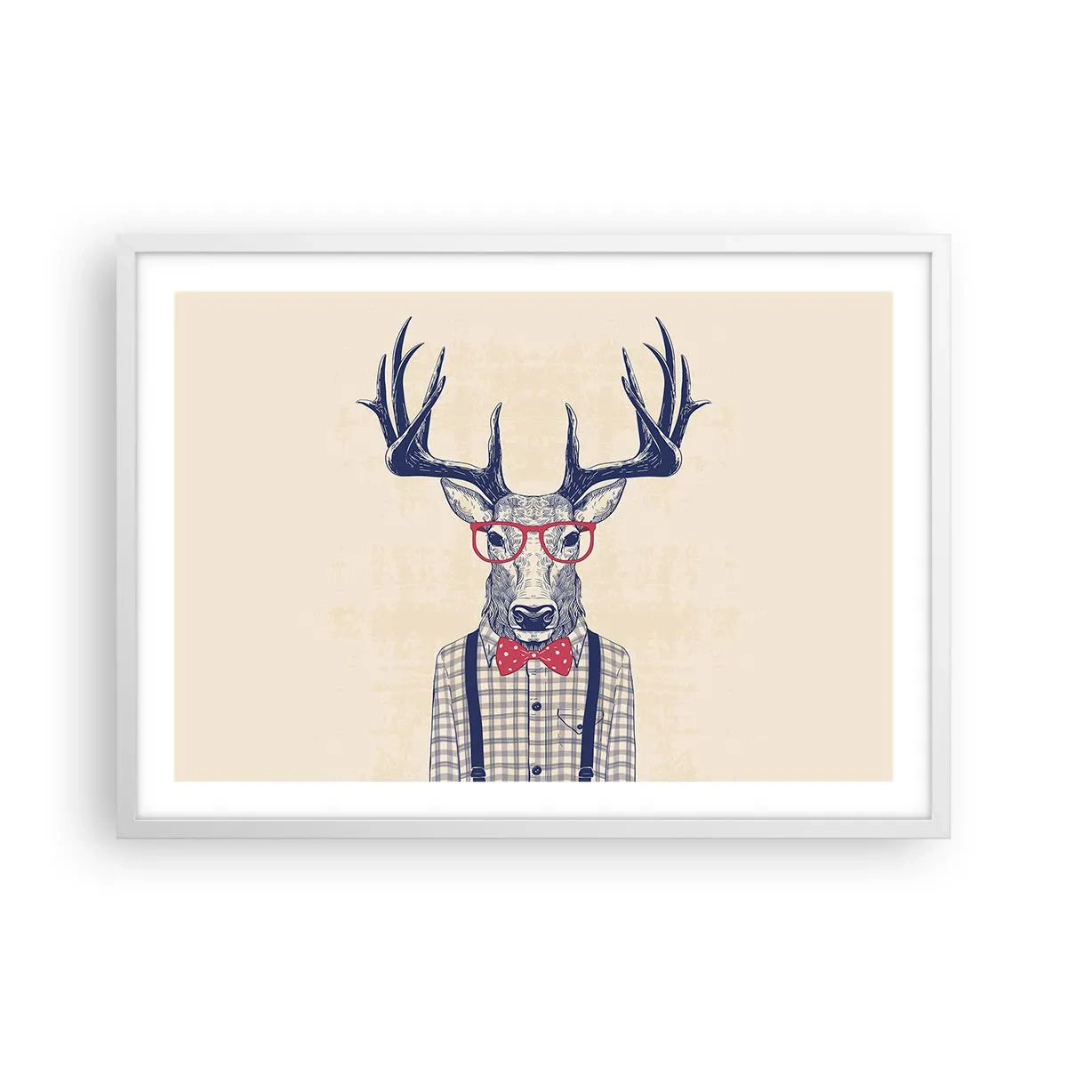 Affiche dans un cadre blanc - Poster - Une extravagance amusante - 70x50 cm