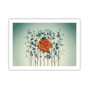 Affiche - Poster - Soleil japonnais - 70x50 cm