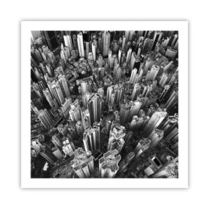 Affiche - Poster - Toujours de plus en plus haut - 60x60 cm