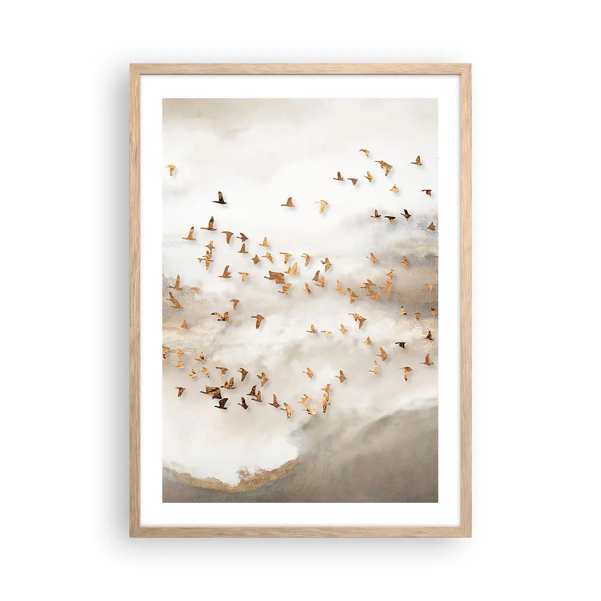 Affiche dans un chêne clair - Poster - Il est l'heure… - 50x70 cm