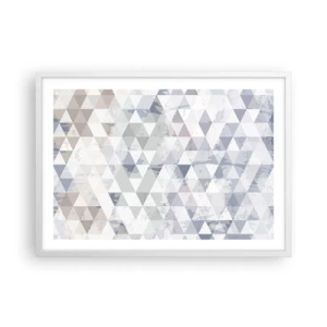 Affiche dans un cadre blanc - Poster - En rythme de trois - 70x50 cm