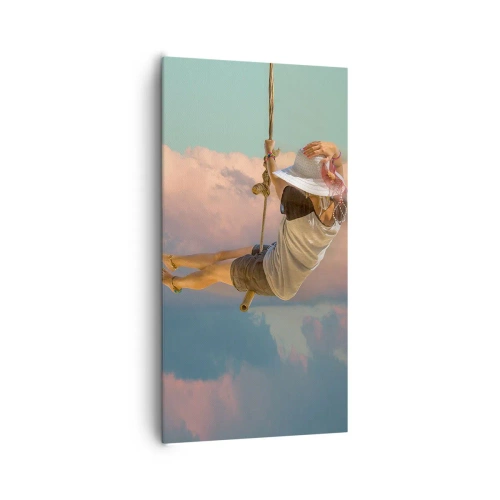 Impression sur toile - Image sur toile - S'amuser dans les nuages - 65x120 cm