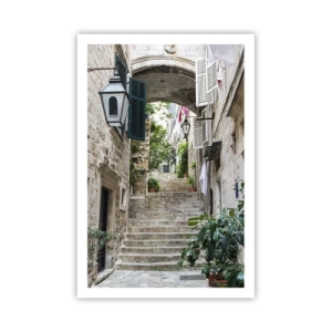 Affiche - Poster - Une charmante ruelle - 61x91 cm