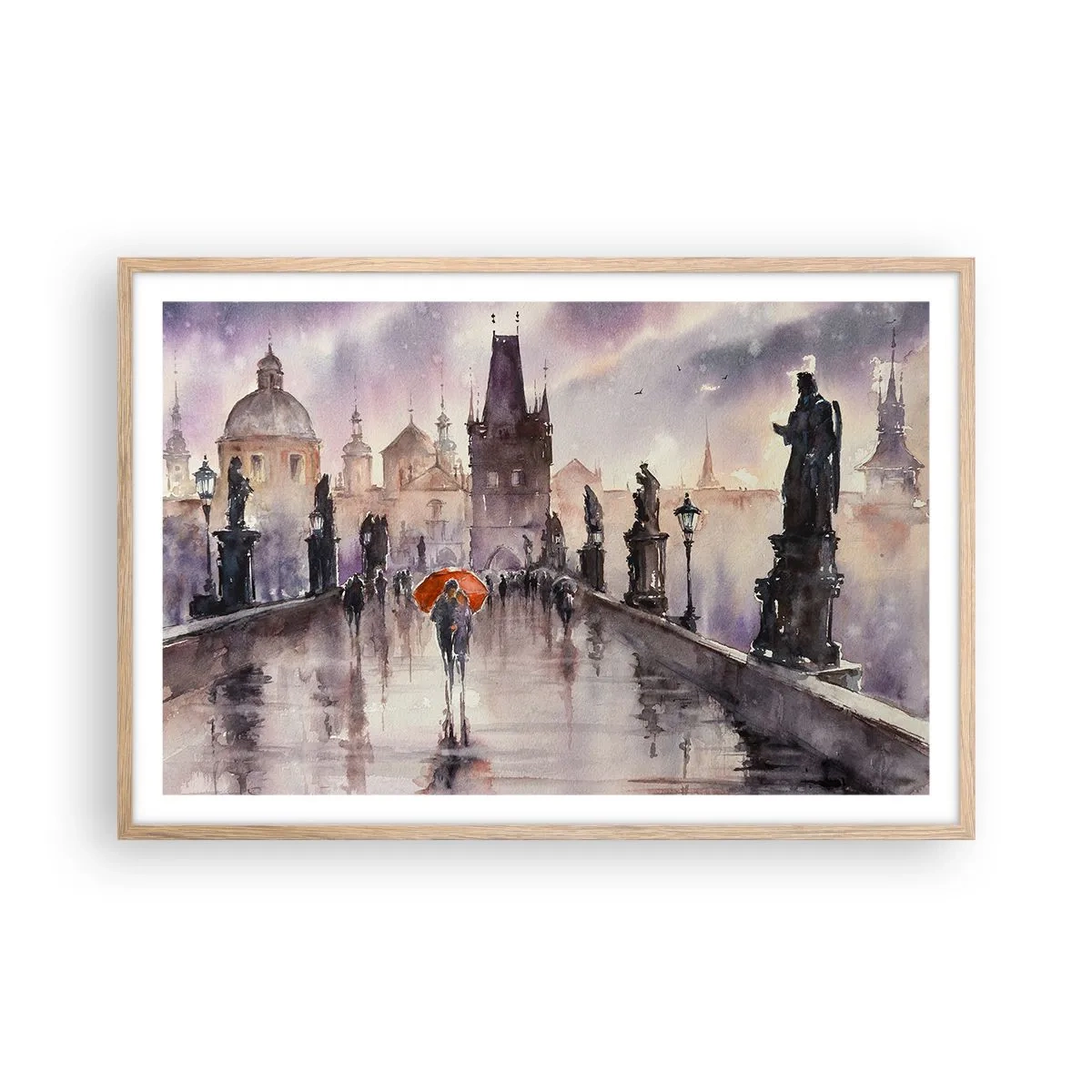 Affiche dans un chêne clair - Poster - Les gens ne changent pas - 91x61 cm