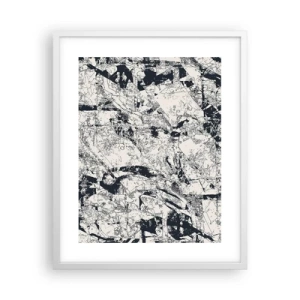 Affiche dans un cadre blanc - Poster - Interpénétration des contraires - 40x50 cm