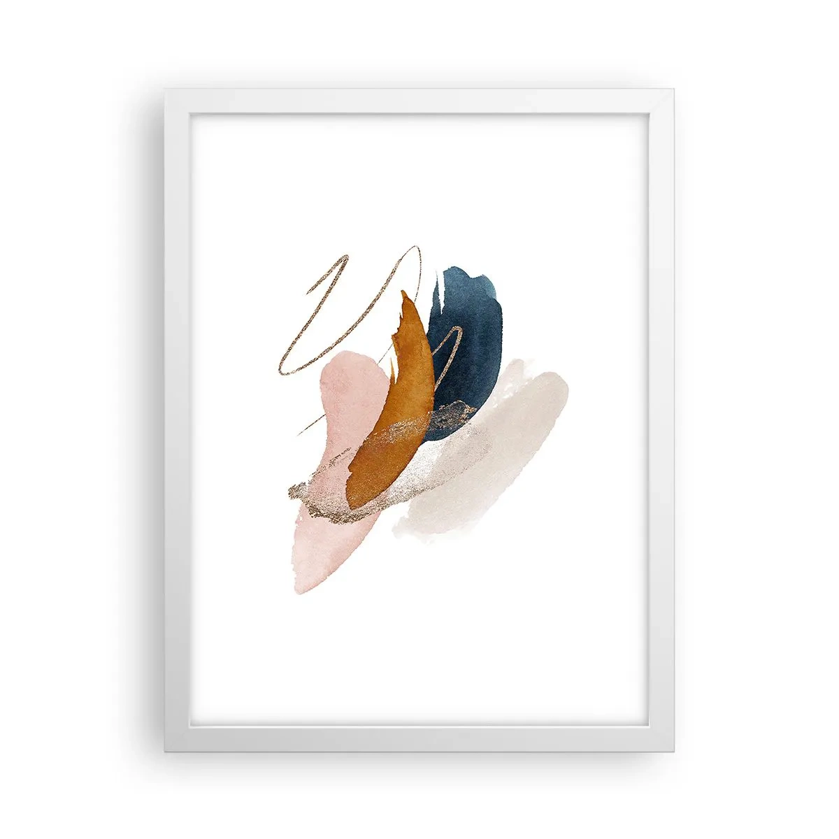 Affiche dans un cadre blanc - Poster - Composition ailée - 30x40 cm