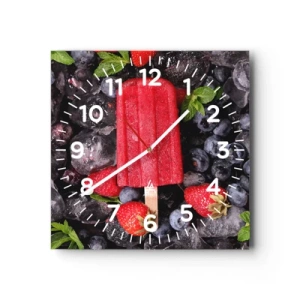 Horloge murale - Pendule murale - Le goût d’un été chaud - 30x30 cm