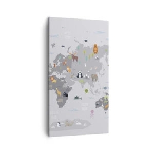 Impression sur toile - Image sur toile - Dis-moi d'où tu viens... - 45x80 cm