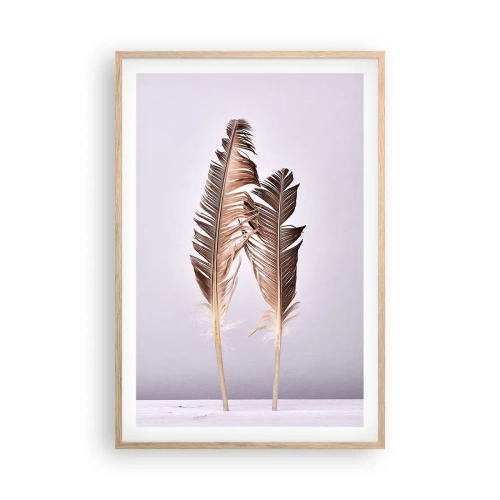 Affiche dans un chêne clair - Poster - Face au néant - 61x91 cm