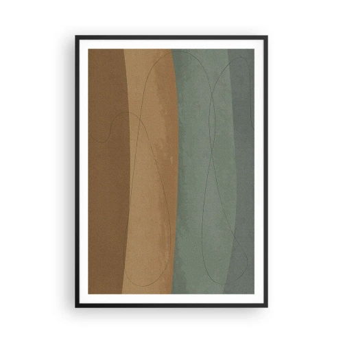 Affiche dans un cadre noir - Poster - Composition horizontale - 70x100 cm