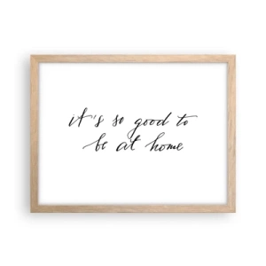 Affiche dans un chêne clair - Poster - Toute la vérite - 40x30 cm