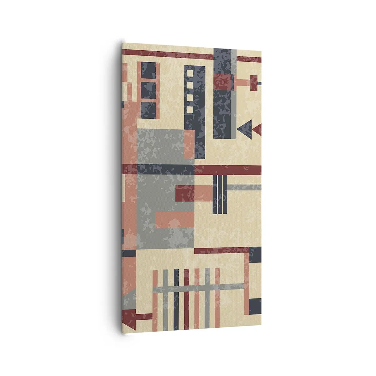 Impression sur toile - Image sur toile - Une combinaison de verticaux et d'horizontaux - 65x120 cm