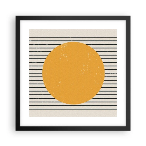 Affiche dans un cadre noir - Poster - Le pouvoir de la simplicité - 40x40 cm