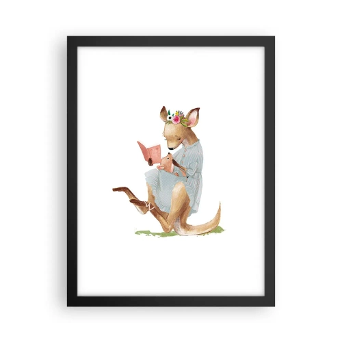 Affiche dans un cadre noir - Poster - Lis-moi maman - 30x40 cm