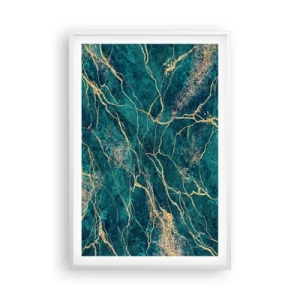Affiche dans un cadre blanc - Poster - Mine d'or - 61x91 cm