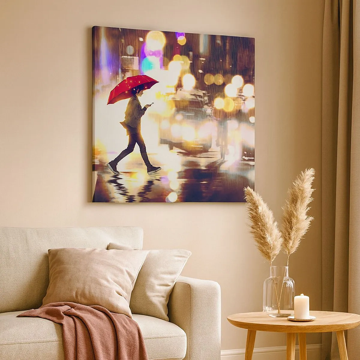 Impression sur toile - Image sur toile - Et pourtant ensoleillé - 30x30 cm