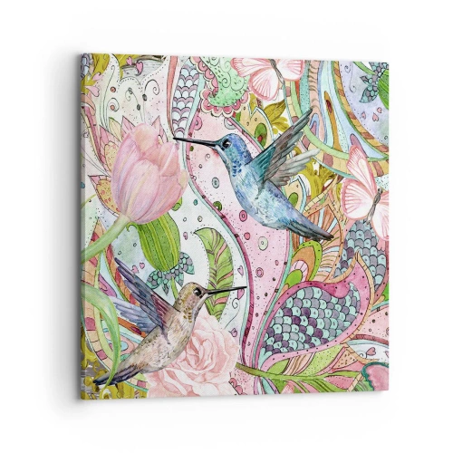 Impression sur toile - Image sur toile - Empêtré dans les vignes - 70x70 cm