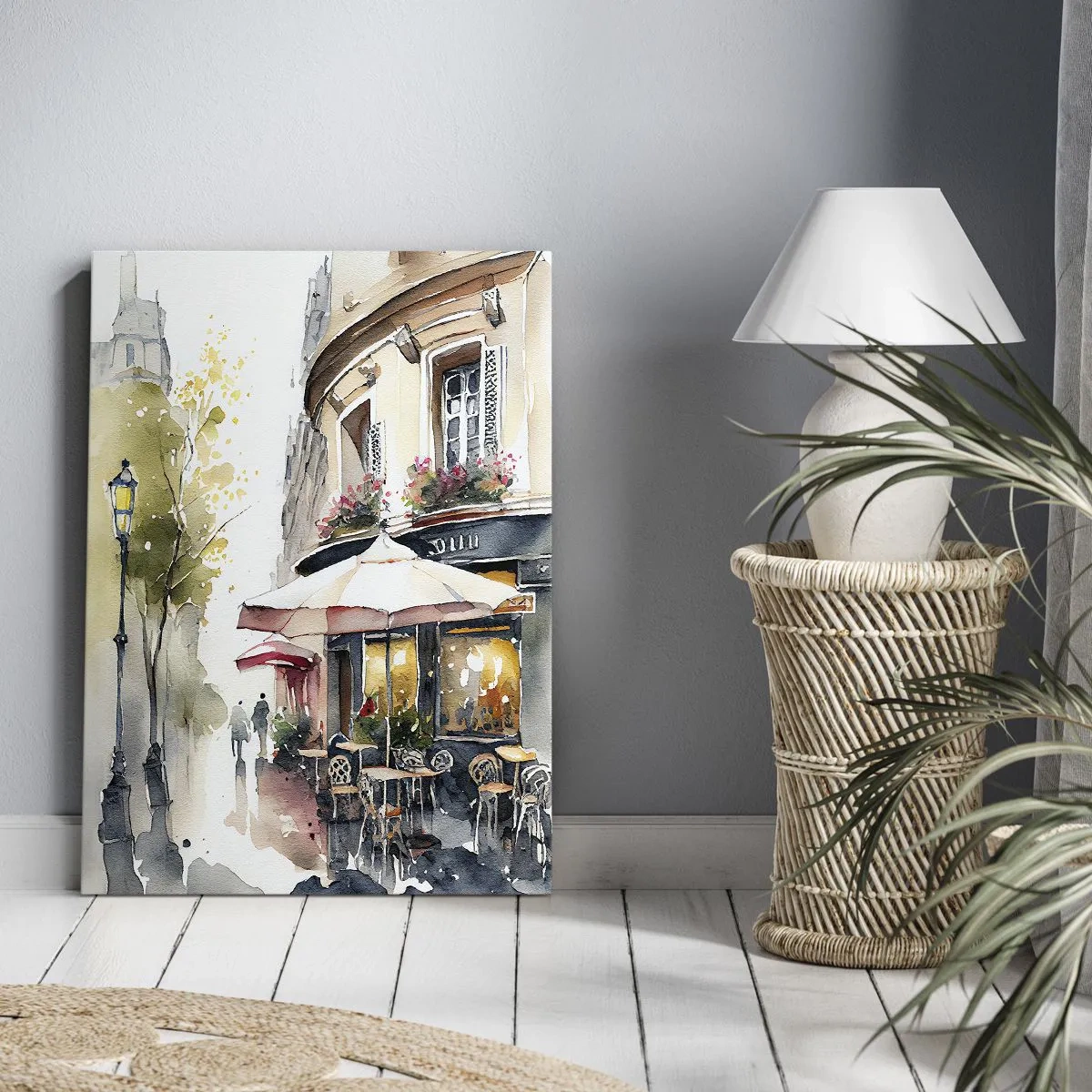 Impression sur toile - Image sur toile - Matinée parisienne - 45x80 cm