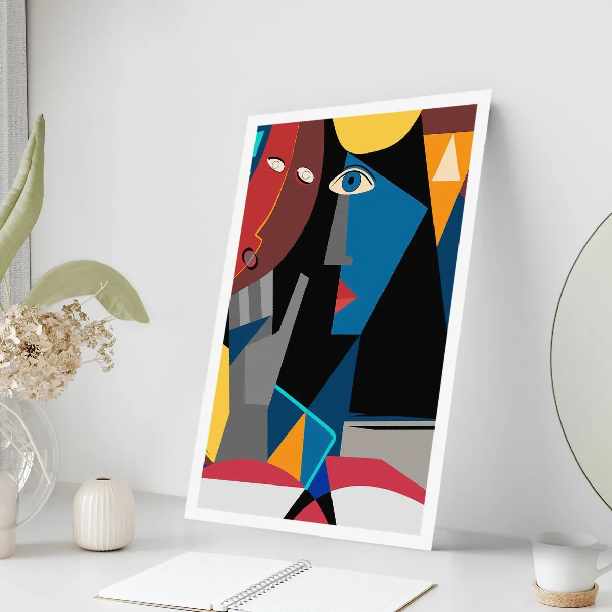 Affiche - Poster - Une conversation entre cubistes - 40x50 cm