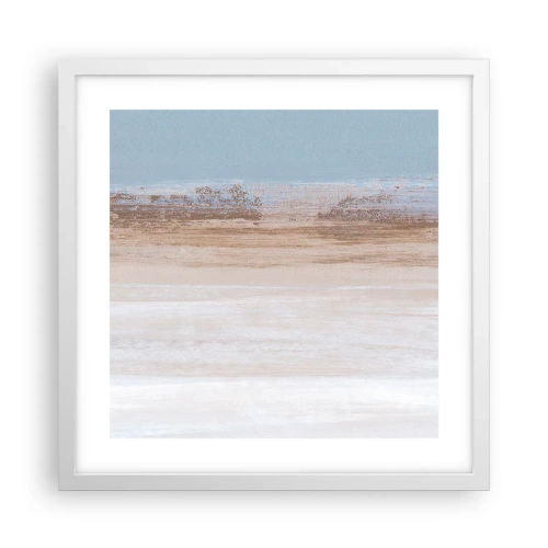 Affiche dans un cadre blanc - Poster - Paysage ambigu - 40x40 cm