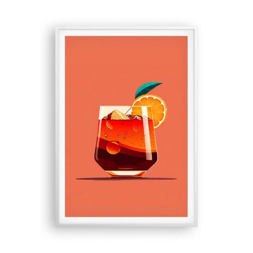 Affiche dans un cadre blanc - Poster - Rafraîchissement d'été - 70x100 cm