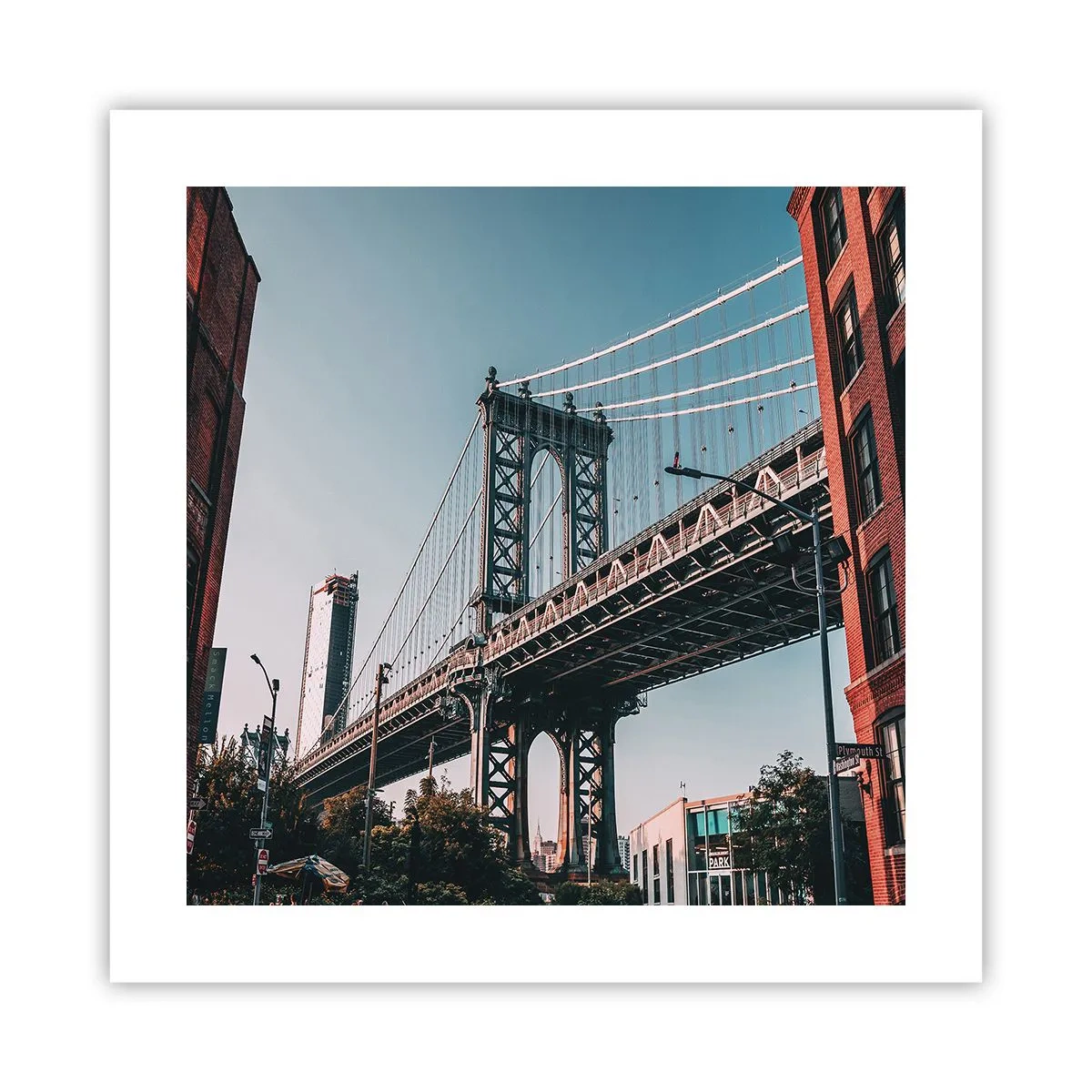 Affiche - Poster - Sur les vagues de la ville - 40x40 cm