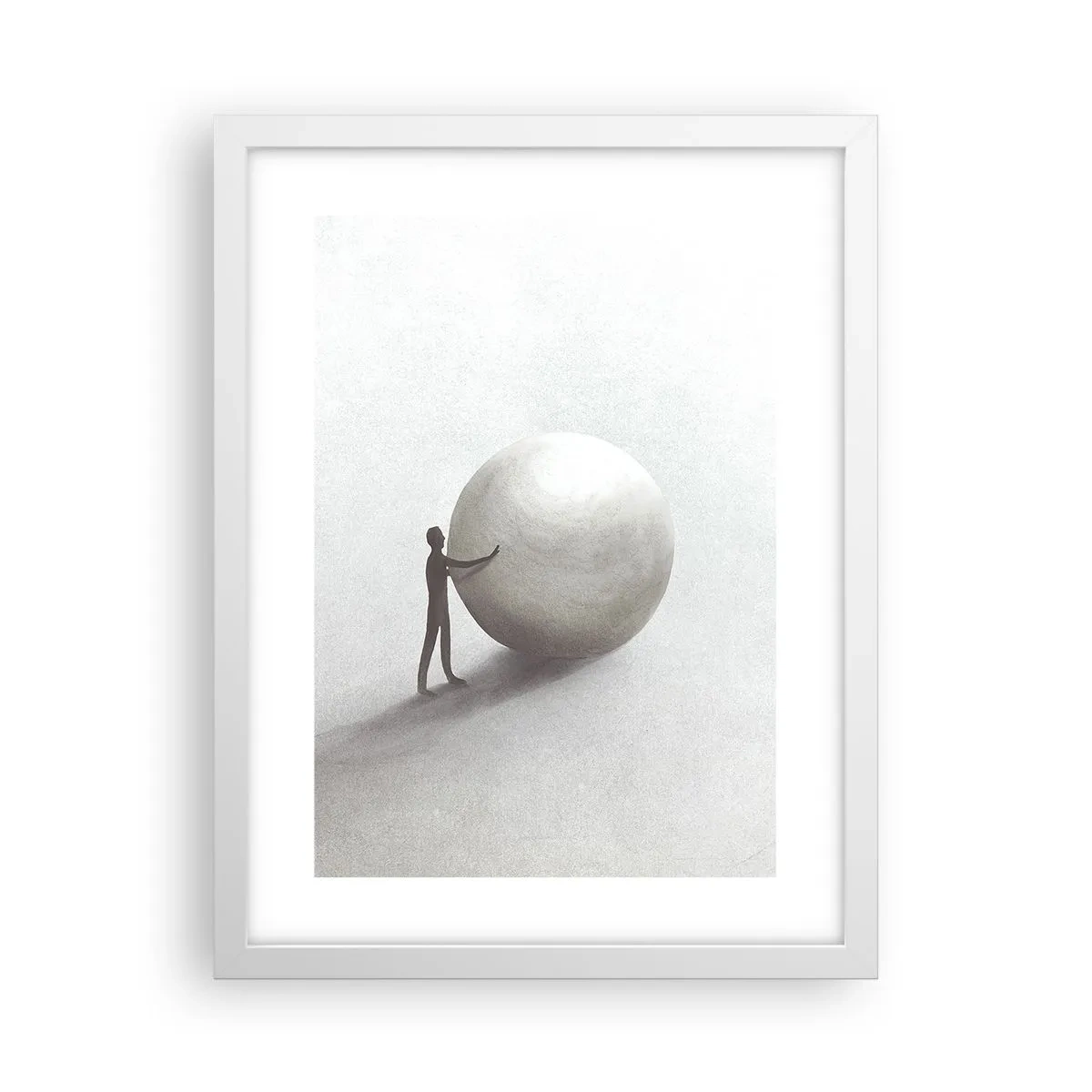 Affiche dans un cadre blanc - Poster - Jeu de la vie - 30x40 cm