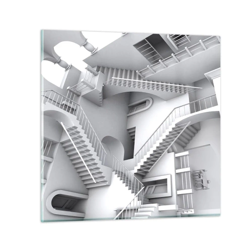 Impression sur verre - Image sur verre - Paradoxes spatiaux - 40x40 cm