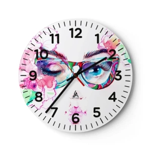 Horloge murale - Pendule murale - Une promesse tentante - 30x30 cm