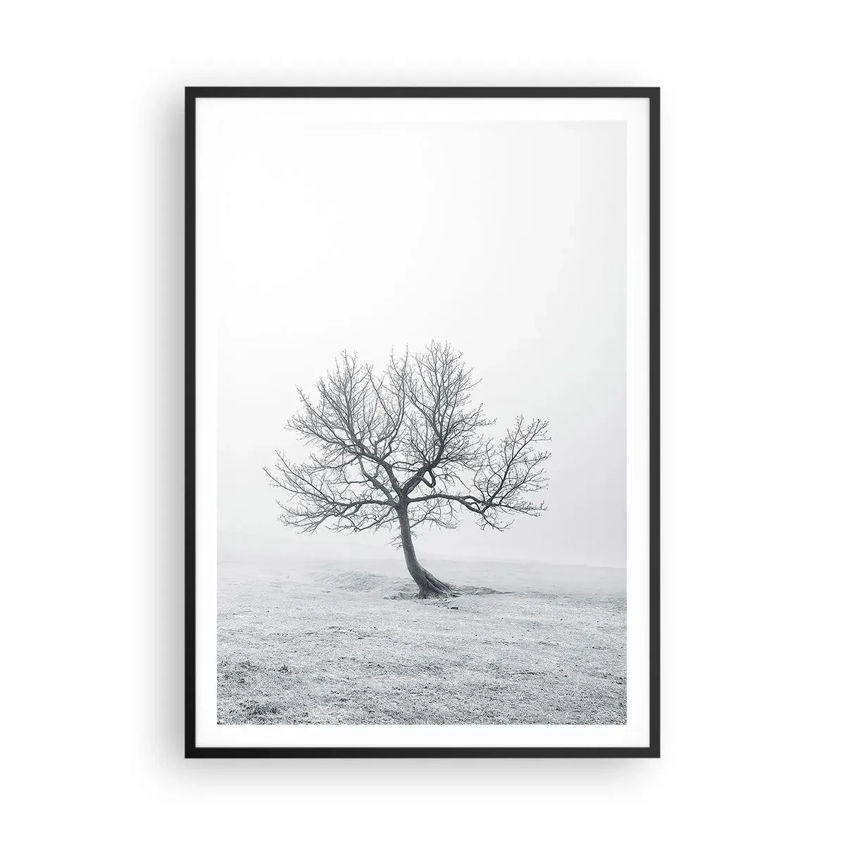 Affiche dans un cadre noir - Poster - Contre le néant - 70x100 cm